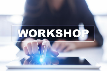 Woman is using tablet pc, pressing on virtual screen and selecting 