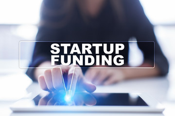 Woman is using tablet pc, pressing on virtual screen and selecting 