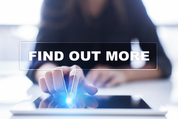 Woman is using tablet pc, pressing on virtual screen and selecting 