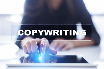 Woman is using tablet pc, pressing on virtual screen and selecting 