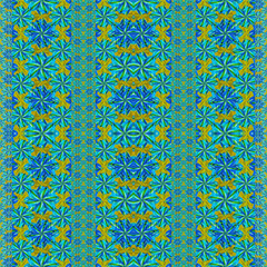 Colorful Modern Orante Seamlesss Pattern