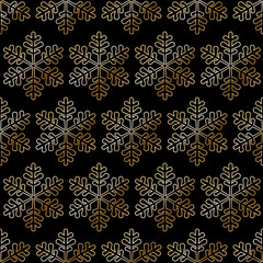 black snowflake background