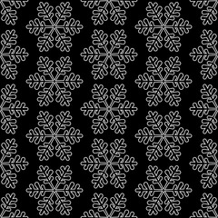 black snowflake background