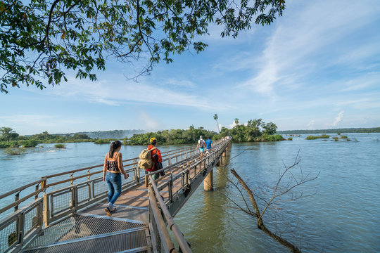 The walk way entrance to Garganta del Diablo, Peurto Iguazu Wate