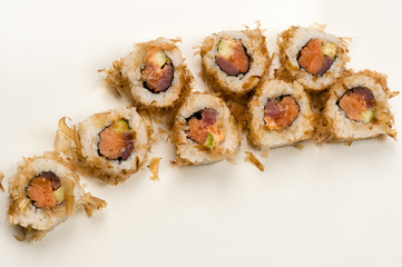 rolls from above closeup on table