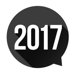Year 2017 sign vector