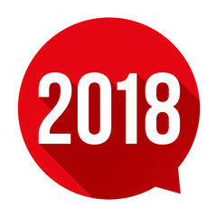 Year 2018 sign vector