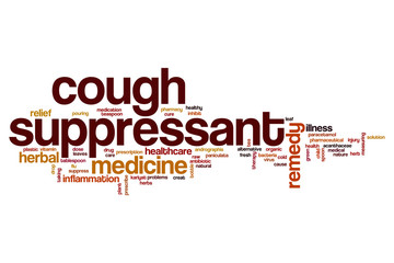 Cough suppressant word cloud