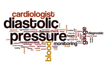 Diastolic pressure word cloud