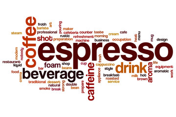Espresso word cloud