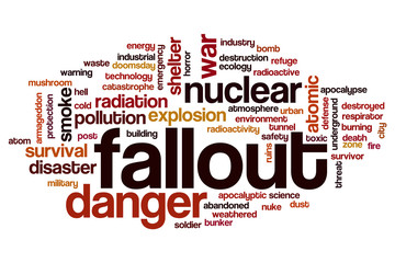 Fototapeta premium Fallout word cloud