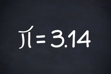 mathematical symbol pi on black background
