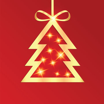 Christmas and New Year vector illustration