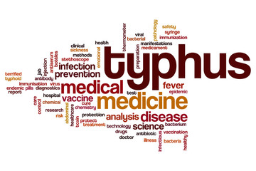 Typhus word cloud