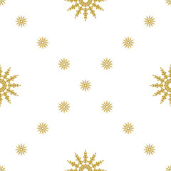 Golden vintage decor seamless pattern