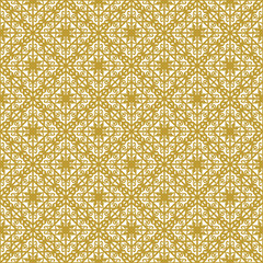 Golden vintage decor seamless pattern