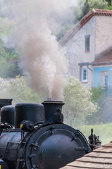 Obraz na płótnie Canvas Train à vapeur, Anduze.