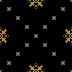 Golden vintage decor seamless pattern