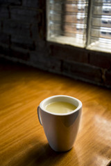 Closeup of cup  tea