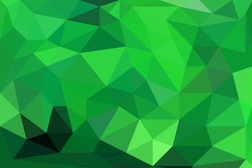Fototapeta na wymiar Green Polygonal Background. Triangles as Modern Abstract Design.