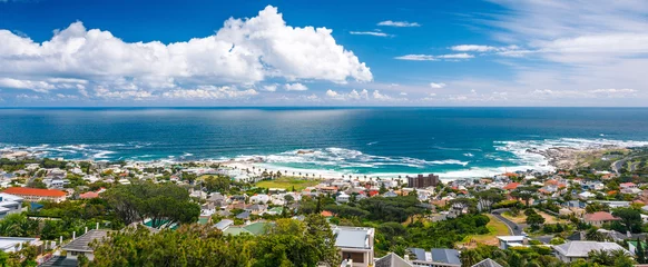 Zelfklevend Fotobehang Panoramisch landschap van Kaapstad © Anna Om
