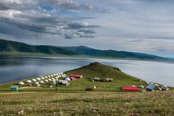 Yurt camp, Mongolia, Asia