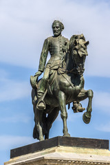 Fototapeta premium Statue of Joan Prim i Prats (1887) Parc Ciutadella. Barcelona.