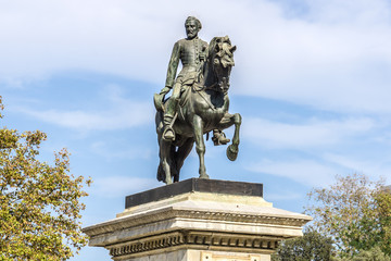 Obraz premium Statue of Joan Prim i Prats (1887) Parc Ciutadella. Barcelona.