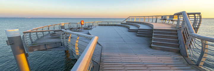 Seebrücke Niendorf - Lübecker Bucht   Ostsee - Banner  © reichdernatur