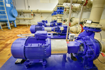 Trinkwasserversorgung - Kreiselpumpen im Wasserwerk