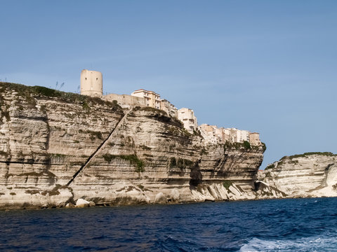High white cliffs of Bonifacio