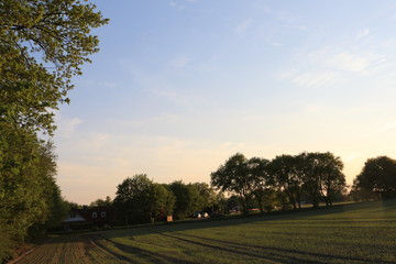 Abends in Ritterhude im Frühling