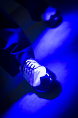 Fototapeta na wymiar Male dancer dancing shoes