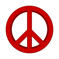 Peace symbol sign.