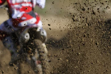 Abwaschbare Fototapete Motorsport Motocross-Beschleunigung