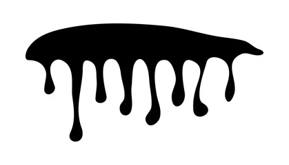 ink drip, dripping paint vector symbol icon design.