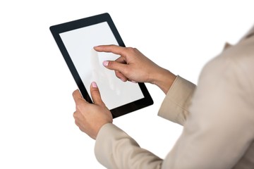 Businesswoman using digital tablet