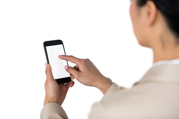 Businesswoman using mobile phone