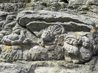 Saint Malo, rochers sculptés de Rothéneuf