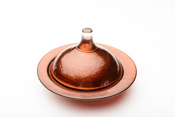 Fototapeta premium Brown handmade glass bowl