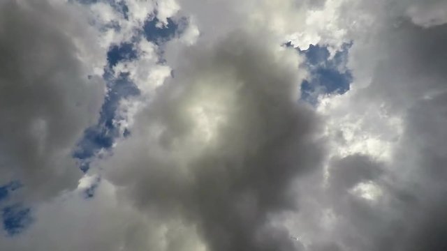 4k Time Lapse of Clouds and the Sun
