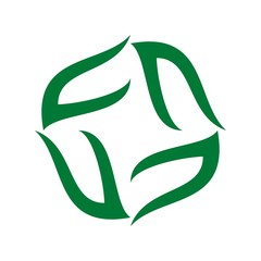 Abstract flower logo design