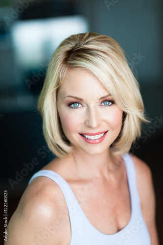 "Casual Blonde Woman Headshot" Stock photo and royalty-free images on