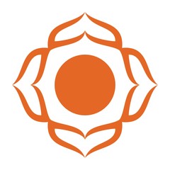 Abstract flower logo design