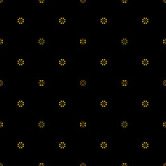 Golden vintage decor seamless pattern. Vector illustration for your design