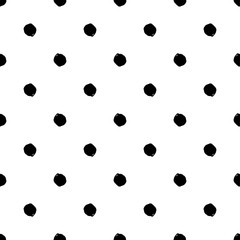 Hand drawn brush ink grunge black and white seamless textures. Vector illustration for your design