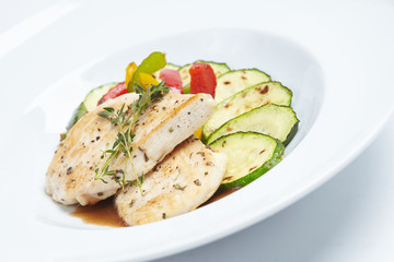 fish with vegetables