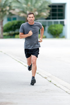 Man Running Jogging