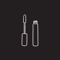 Mascara sketch icon.