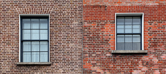 windows in brick walls